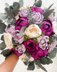 Plum Lavender Wedding Bridal Bouquet - PapiroExtra Large 12" Bride