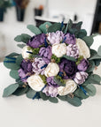 Shades of Purple Wedding Bouquet - PapiroExtra Large 12" Bride