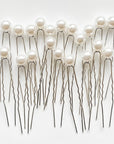 Pearl Silver Hair Pins - Papiro